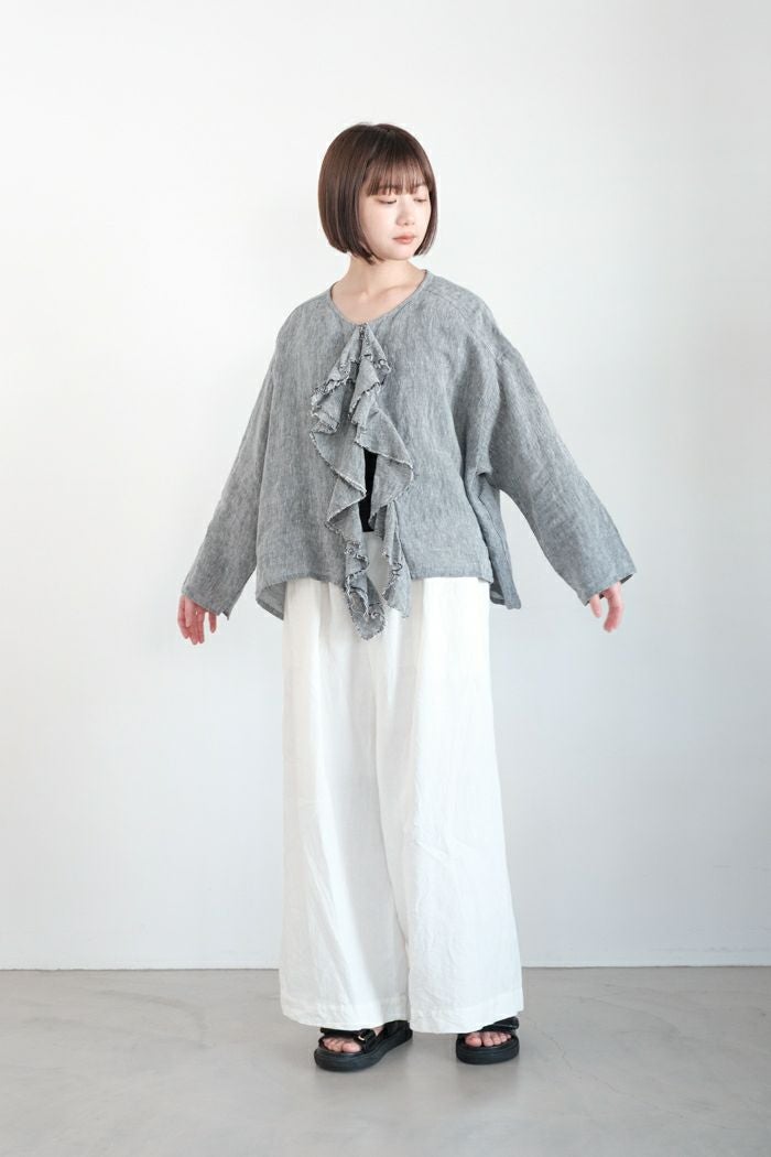 Gauze# ガーゼ ナチュラルドライリネン新ルーミーパンツ(25SS) | T.T.