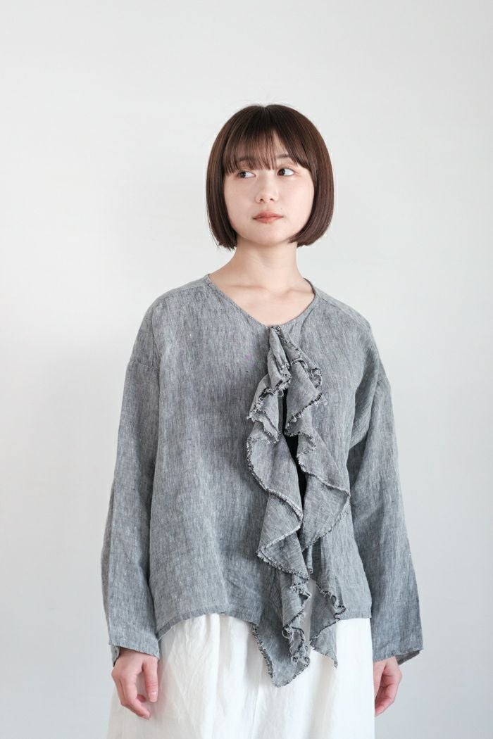 Laboratory ラボレイトリー クワイエットフリルブラウス(25SS) | T.T.