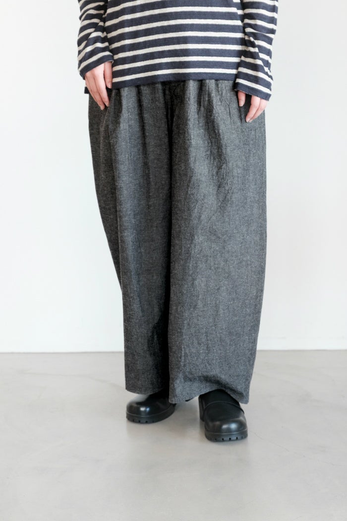 Vlas Blomme ヴラスブラム C/L Buff ワイドテーパードパンツ(26SS