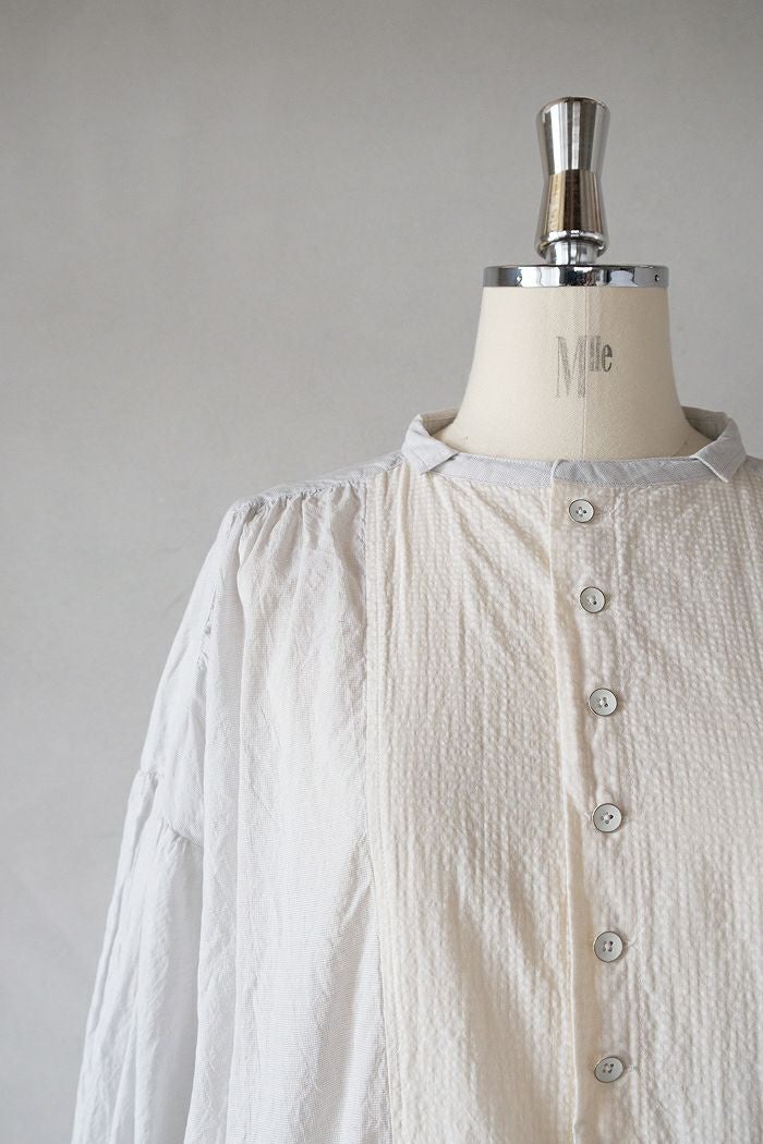 GASA* ガサ 繕う ギャザースモックワンピース(25SS) | T.T. GARRET