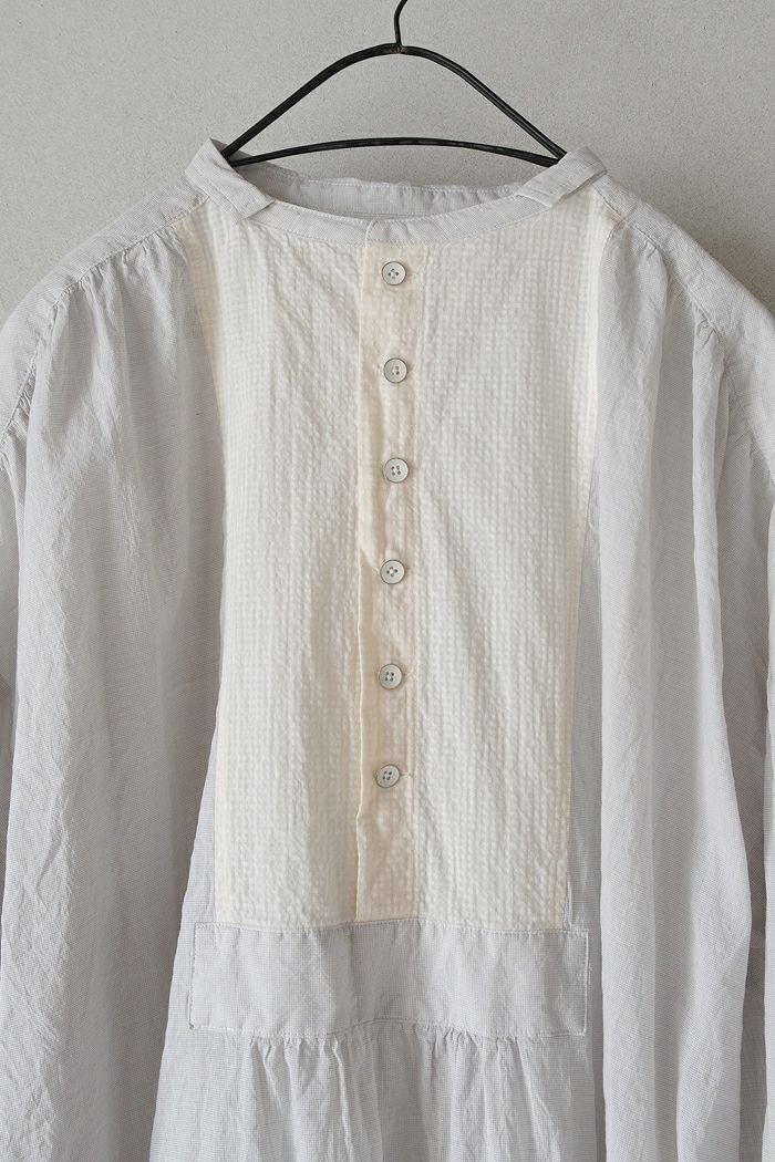 GASA* ガサ 繕う ギャザースモックワンピース(25SS) | T.T. GARRET
