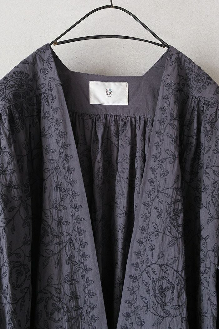 新品GASA* 今を生きる 羽織 col.grayish blue GASA* ガサ 今を生きる 羽織(25SS) | T.T. GARRET