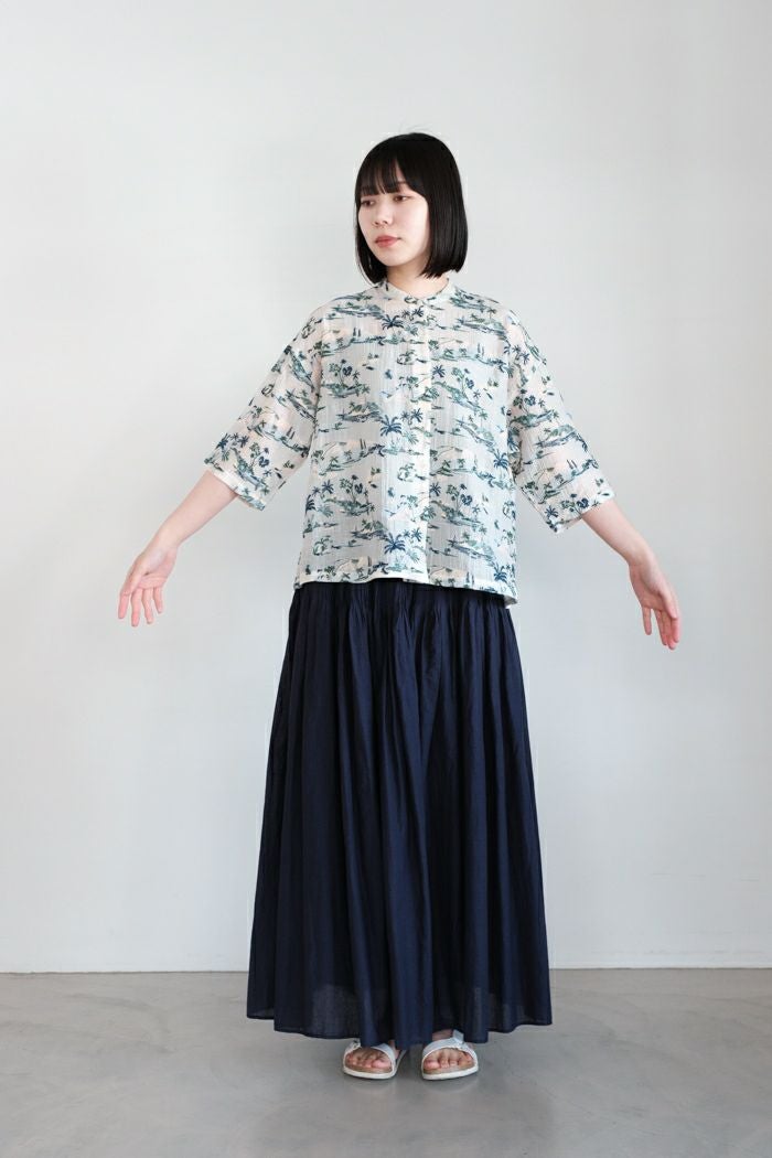yuni ユニ Island embroidely ショートシャツ(25SS) | T.T. GARRET