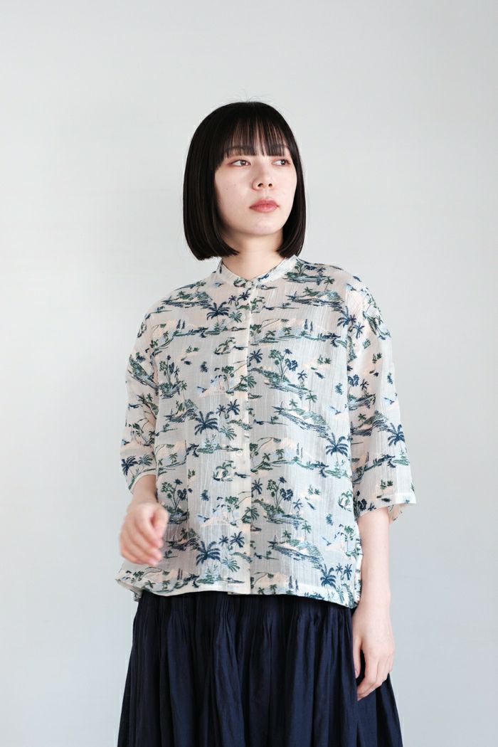 yuni ユニ Island embroidely ショートシャツ(25SS) | T.T. GARRET