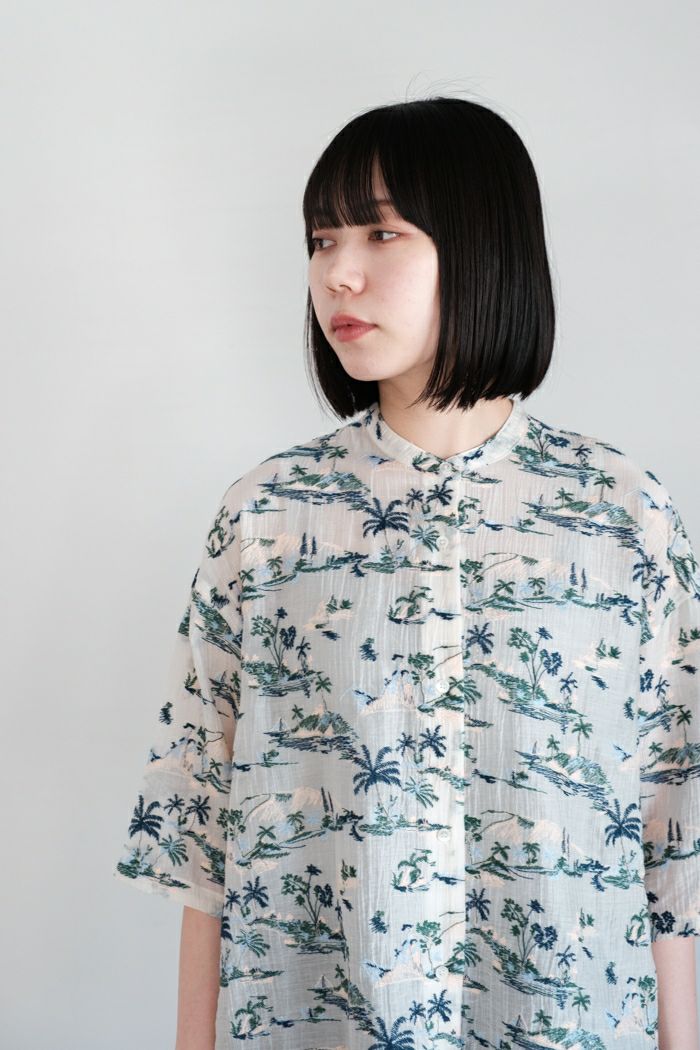 yuni ユニ Island embroidely ショートシャツ(25SS) | T.T. GARRET