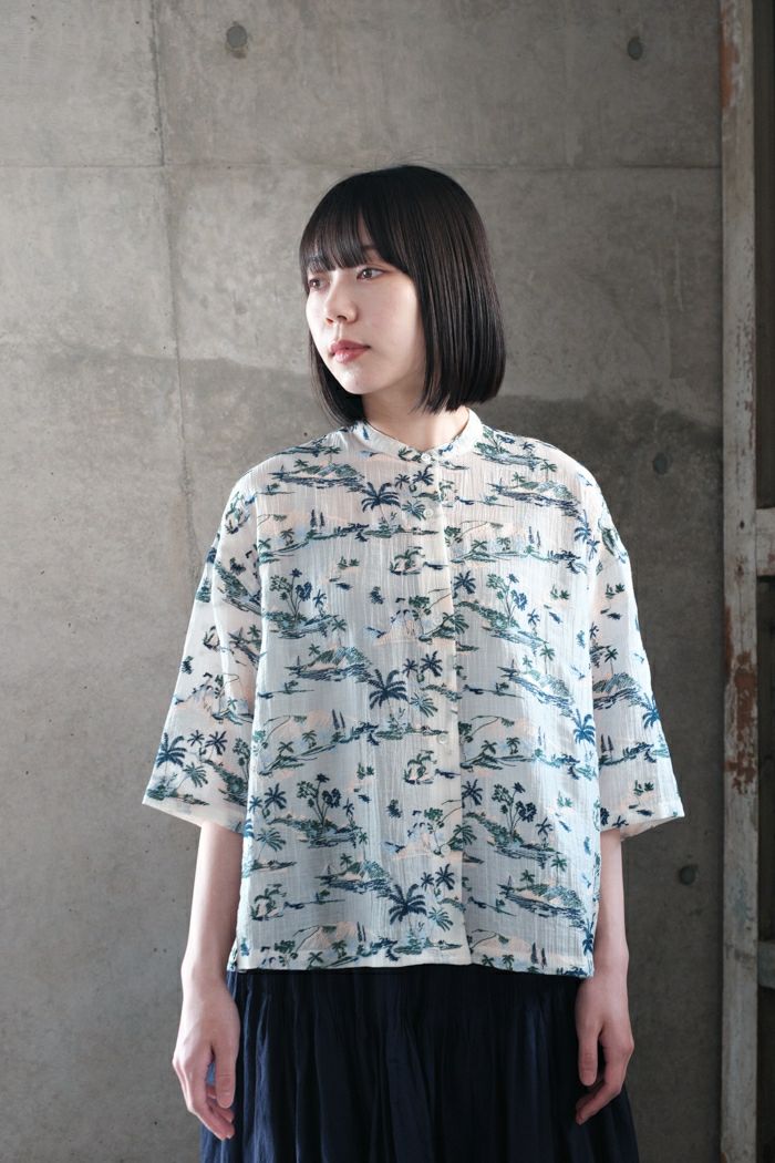 yuni ユニ Island embroidely ショートシャツ(25SS) | T.T. GARRET