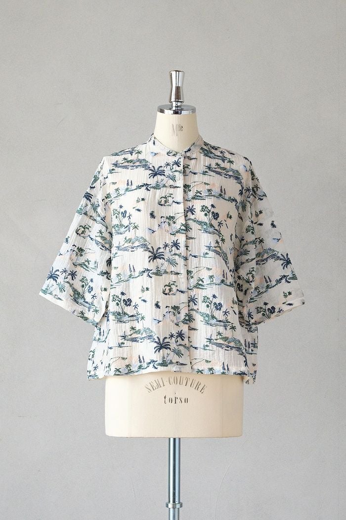 yuni ユニ Island embroidely ショートシャツ(25SS) | T.T. GARRET