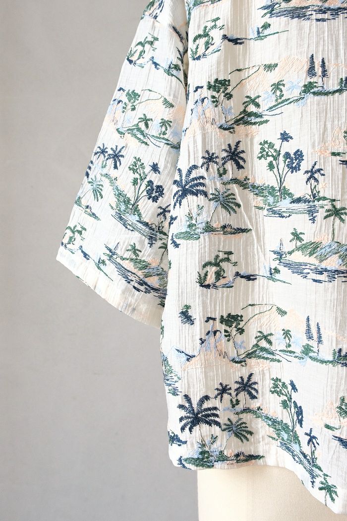 yuni ユニ Island embroidely ショートシャツ(25SS) | T.T. GARRET