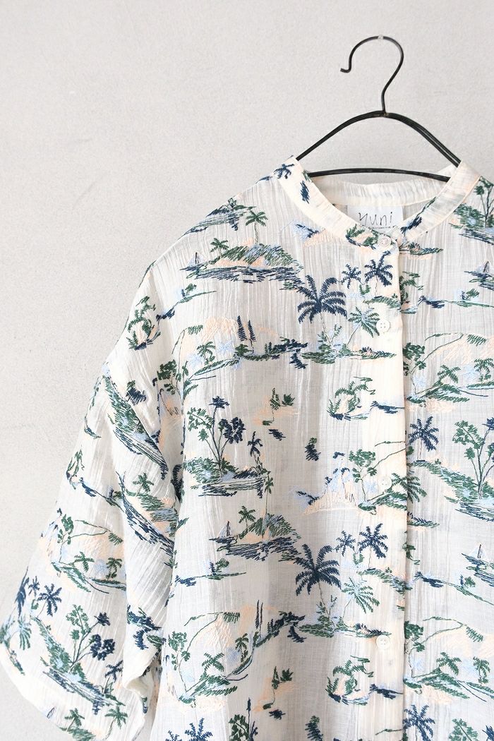 yuni ユニ Island embroidely ショートシャツ(25SS) | T.T. GARRET