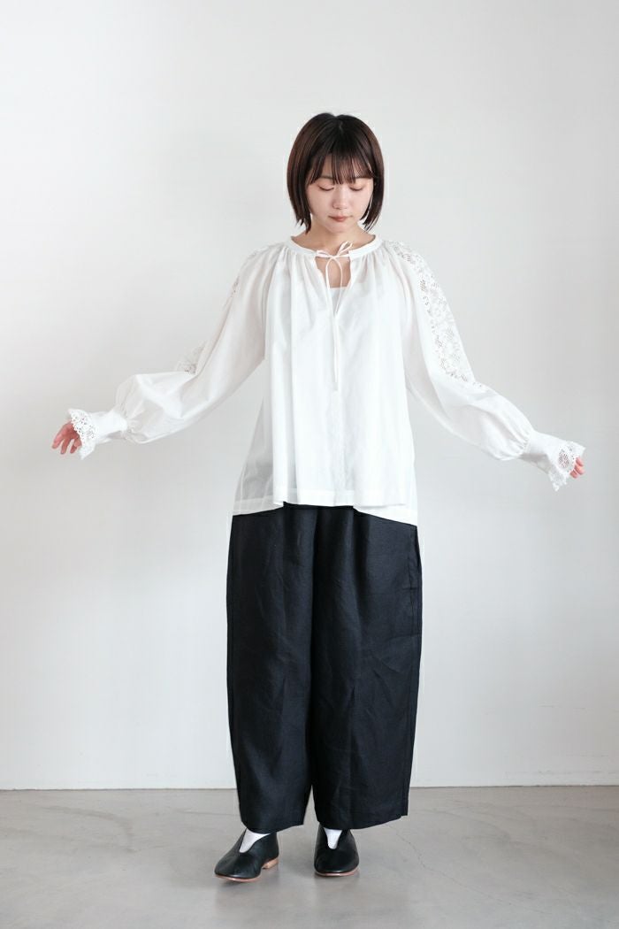 Heriter エリテ cluny lace blouse(25SS) | T.T. GARRET