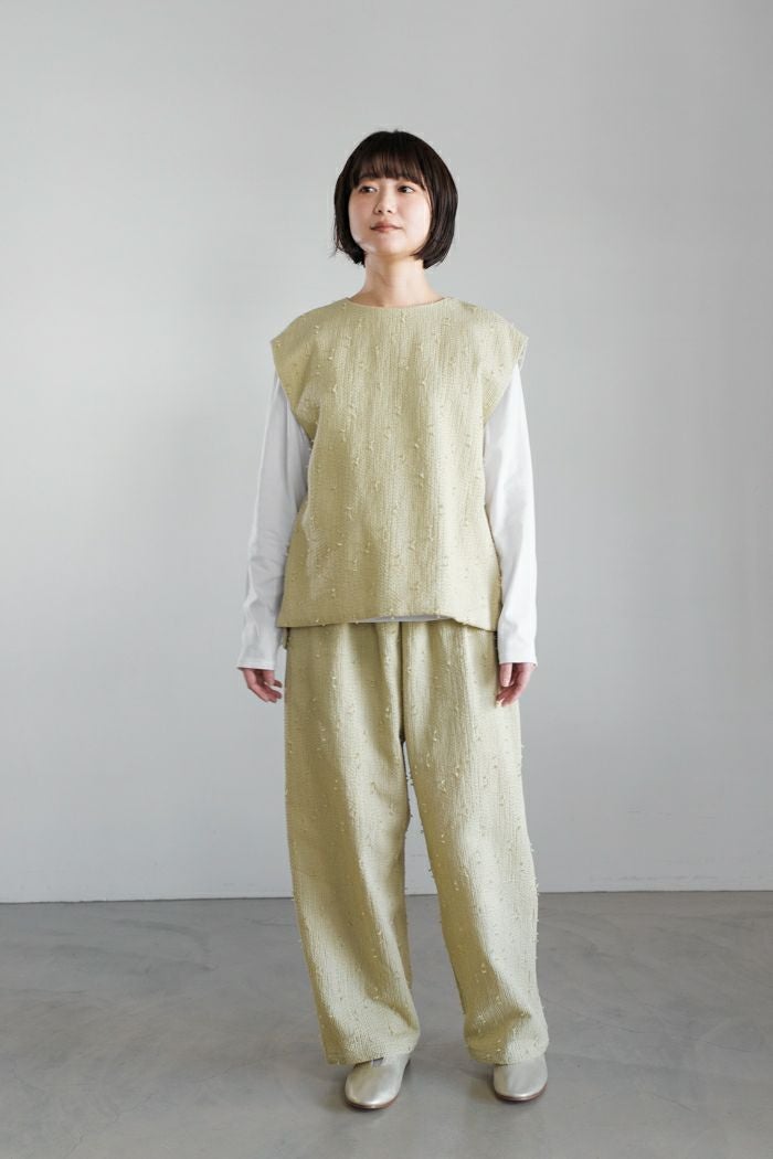 qiri キリ sashiko jacquard ベスト(25SS) | T.T. GARRET