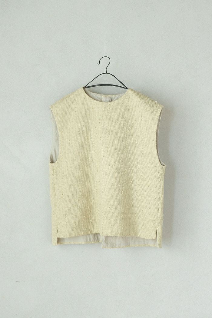 qiri キリ sashiko jacquard ベスト(25SS) | T.T. GARRET