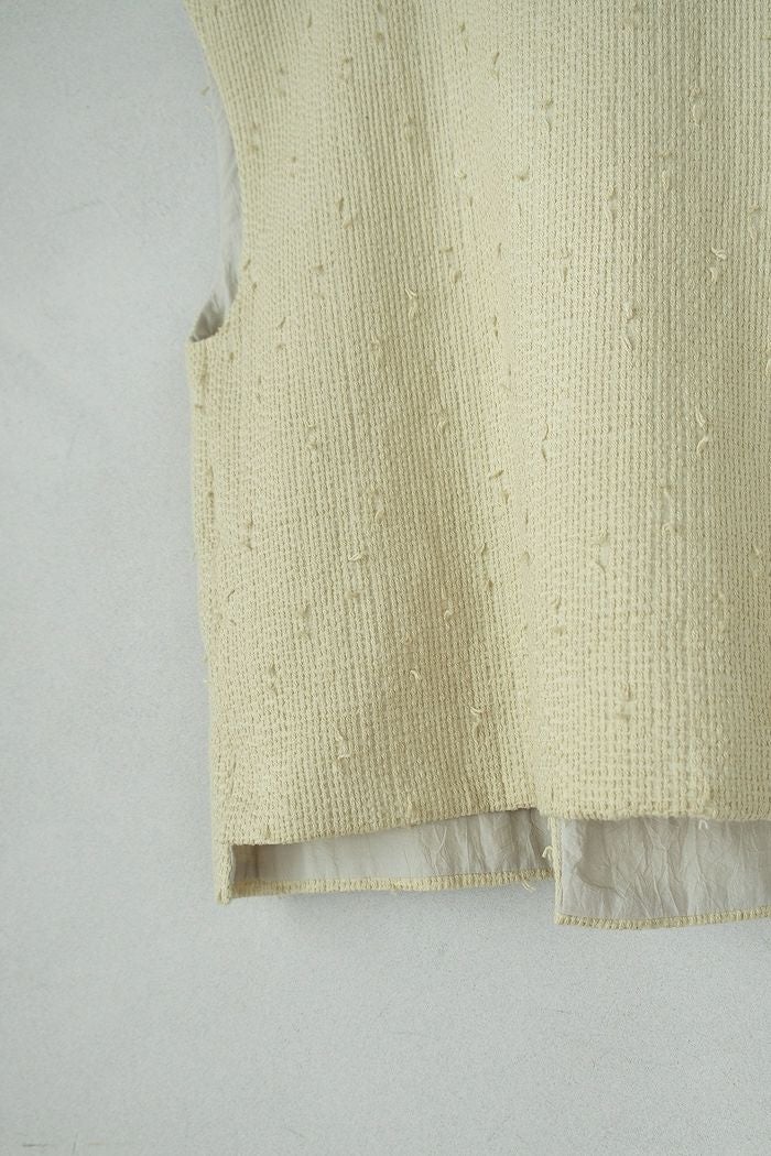 qiri キリ sashiko jacquard ベスト(25SS) | T.T. GARRET