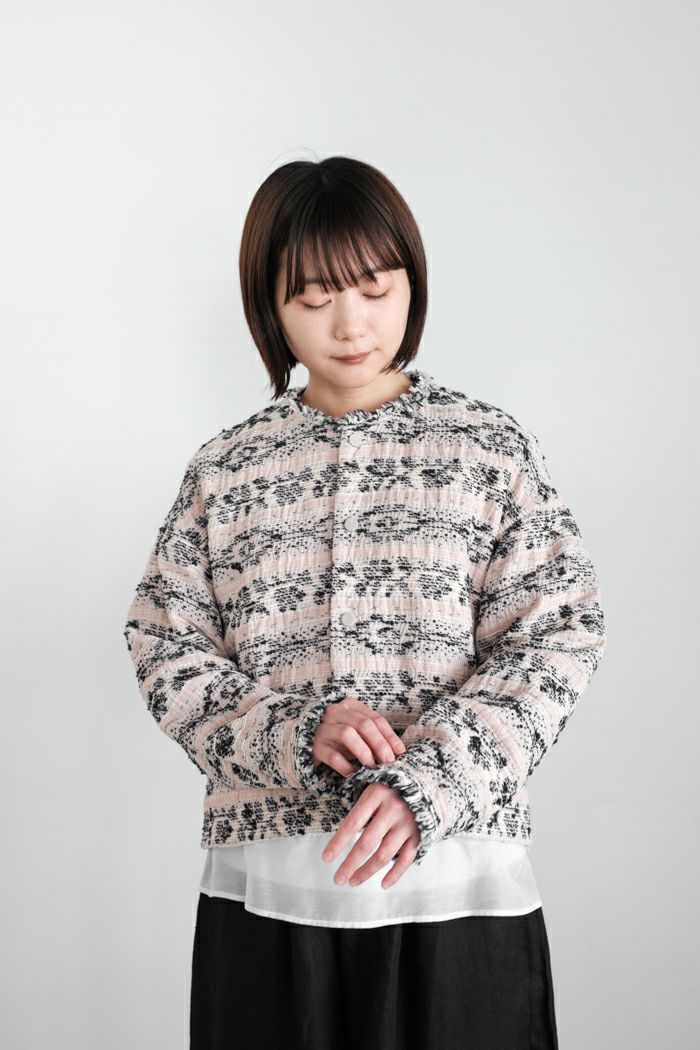 qiri キリ mix yarn jacquard ジャケット(25SS) | T.T. GARRET