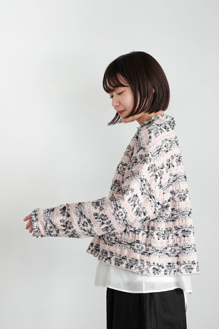 qiri キリ mix yarn jacquard ジャケット(25SS) | T.T. GARRET