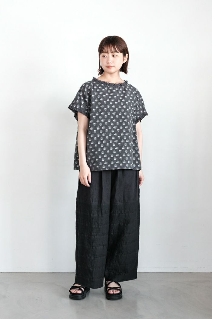 qiri キリ 追憶の花 jacquard frill ブラウス(25SS) | T.T. GARRET
