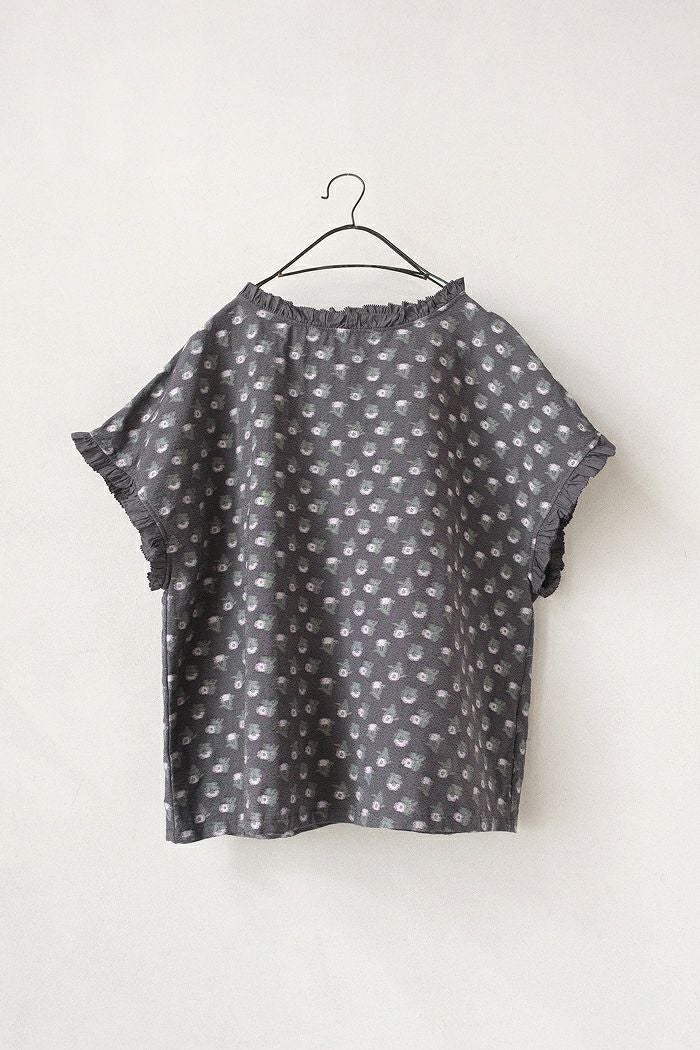 qiri キリ 追憶の花 jacquard frill ブラウス(25SS) | T.T. GARRET