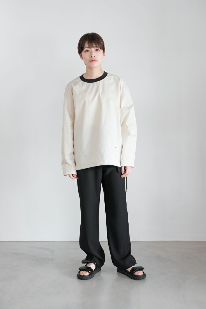 CULLNI クルニ Dry Double Satin 1 Tuck Pant with Long Belt(25SS