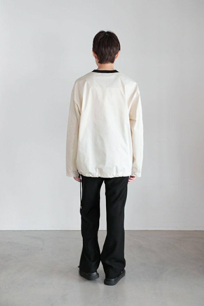 CULLNI クルニ Dry Double Satin 1 Tuck Pant with Long Belt(25SS