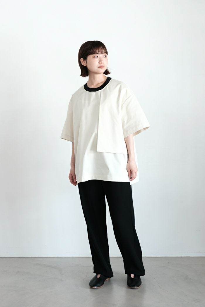 CULLNI クルニ High Count Stretch Twill Asymmetrical Pullover(25SS
