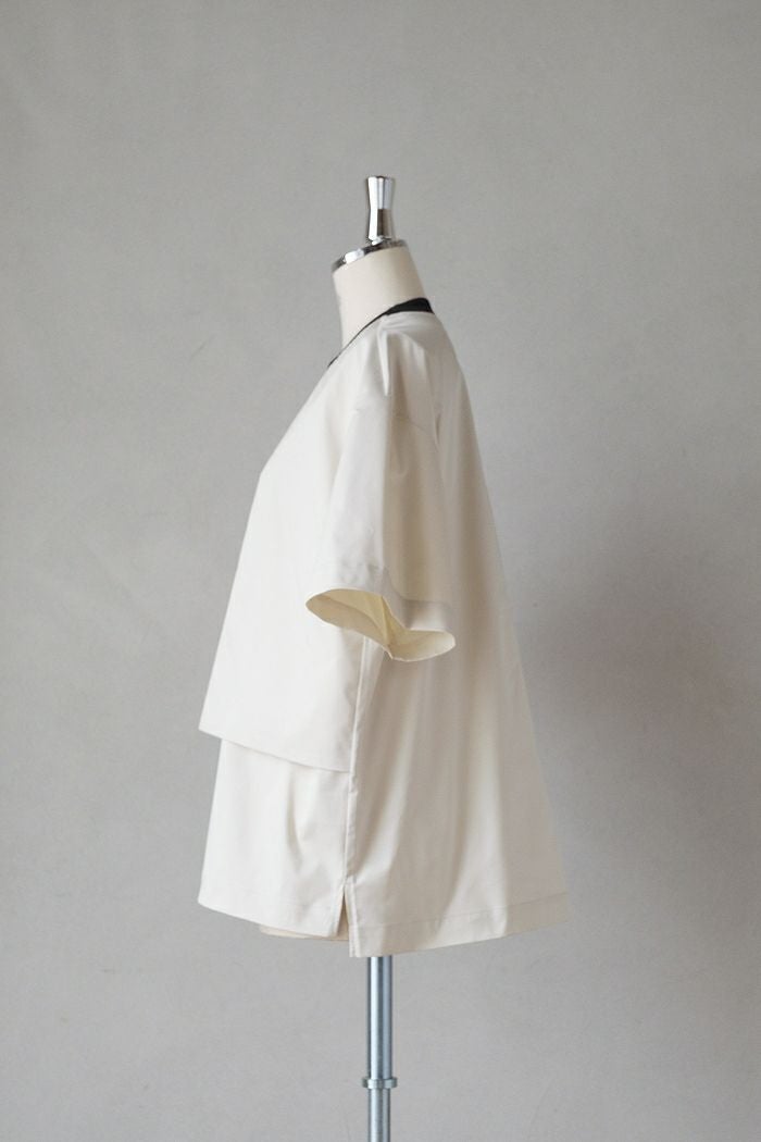 CULLNI クルニ High Count Stretch Twill Asymmetrical Pullover(25SS