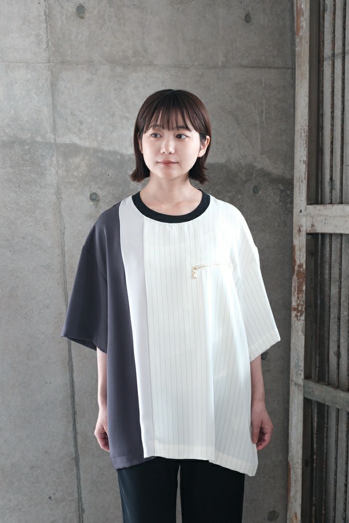 CULLNI クルニ Double Satin Bi Color Pullover(25SS) | T.T. GARRET
