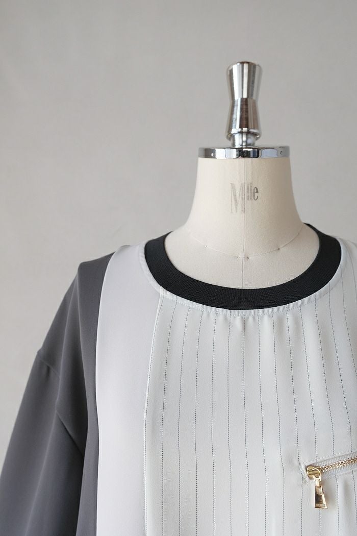 CULLNI クルニ Double Satin Bi Color Pullover(25SS) | T.T. GARRET