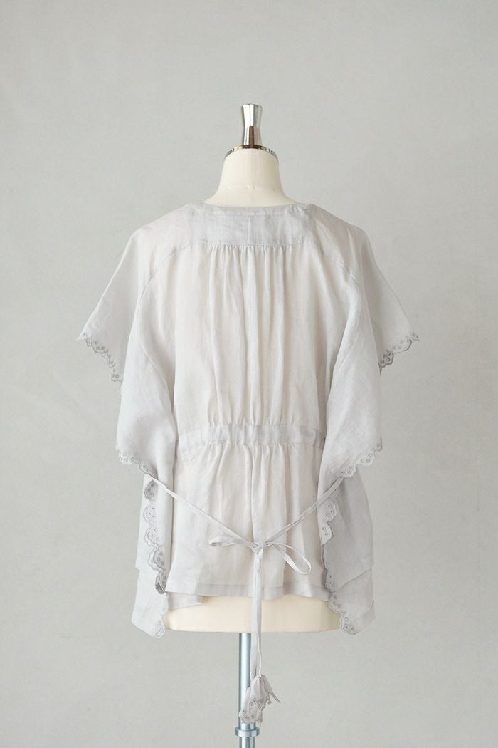 Porter des boutons ポルテデブトン ボーラースカラップブラウス(25SS
