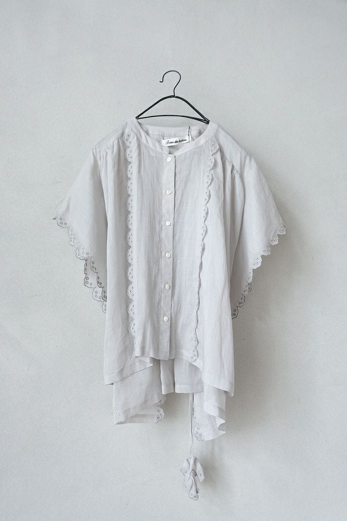 Porter des boutons ポルテデブトン ボーラースカラップブラウス(25SS