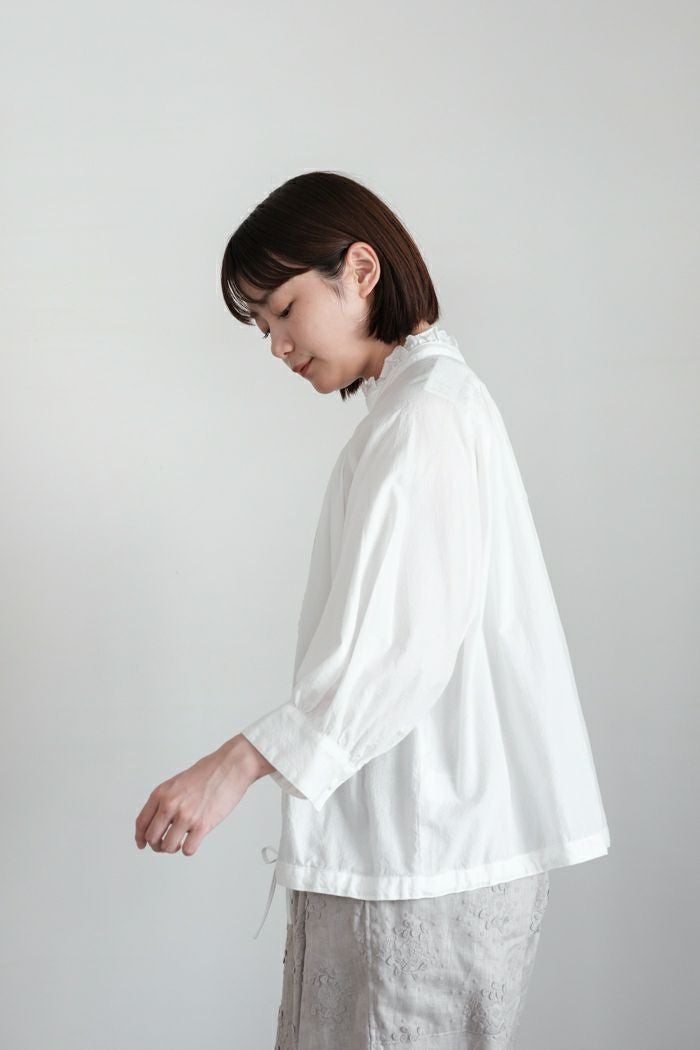 Porter des boutons ポルテデブトン フリルカラーブラウス(25SS