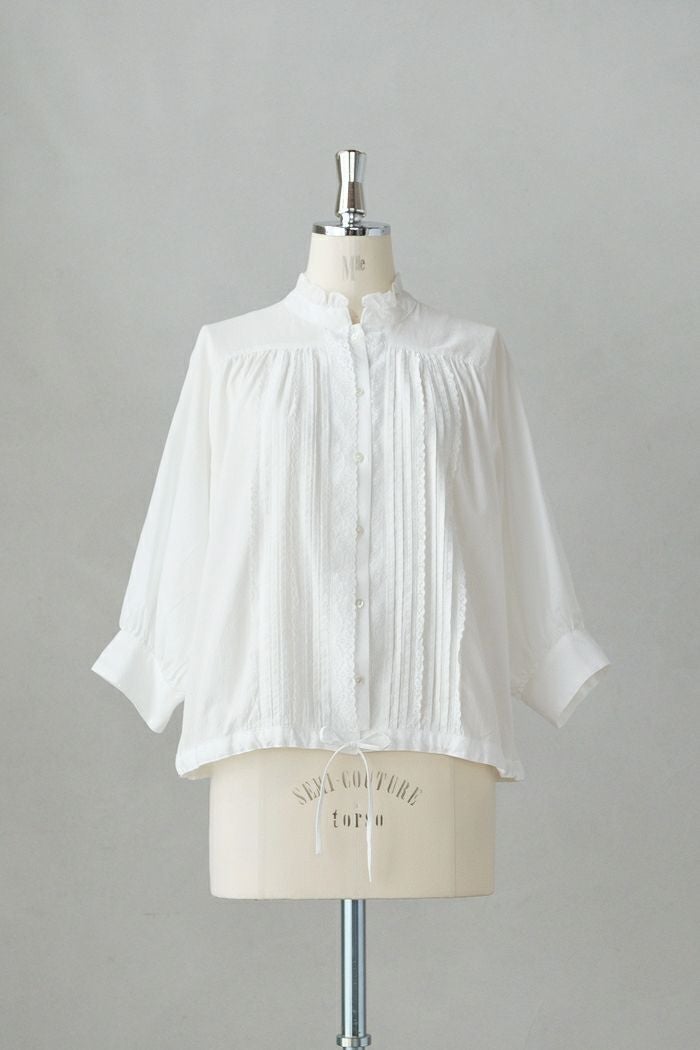 Porter des boutons ポルテデブトン フリルカラーブラウス(25SS
