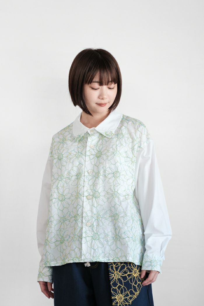 MAGALI マガリ RONDリネンラウンドカラーブラウス(25AW) | T.T. GARRET