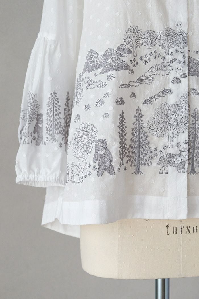 marble SUD マーブルシュッド Shirakawagoパフブラウス(25SS) | T.T.