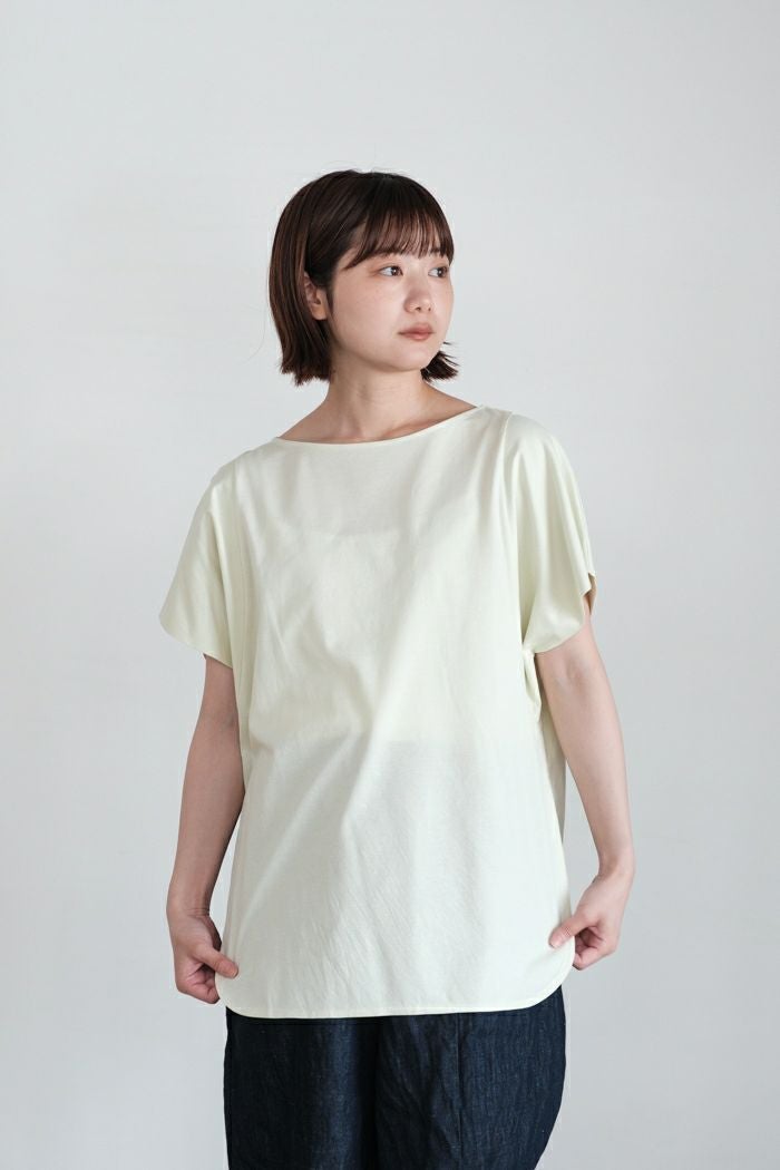 yuni ユニ highcount コットン 裏毛ムラ染め cocoon プルオーバー(26SS