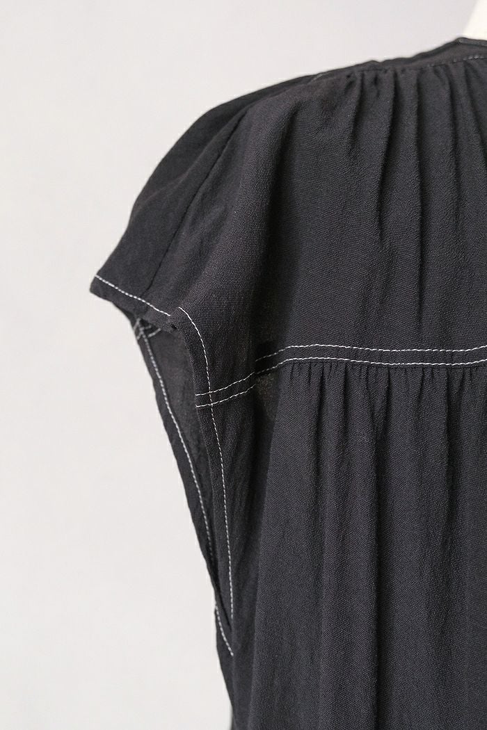 yuni ユニ ペプラムフレンチスリーブワンピース(25SS) | T.T. GARRET
