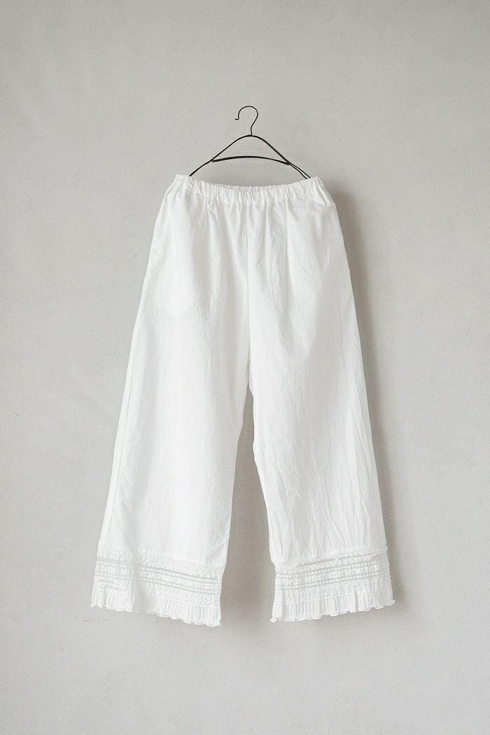 bulle de savon ビュルデサボン ティアードレースパンツ(25AW) | T.T.