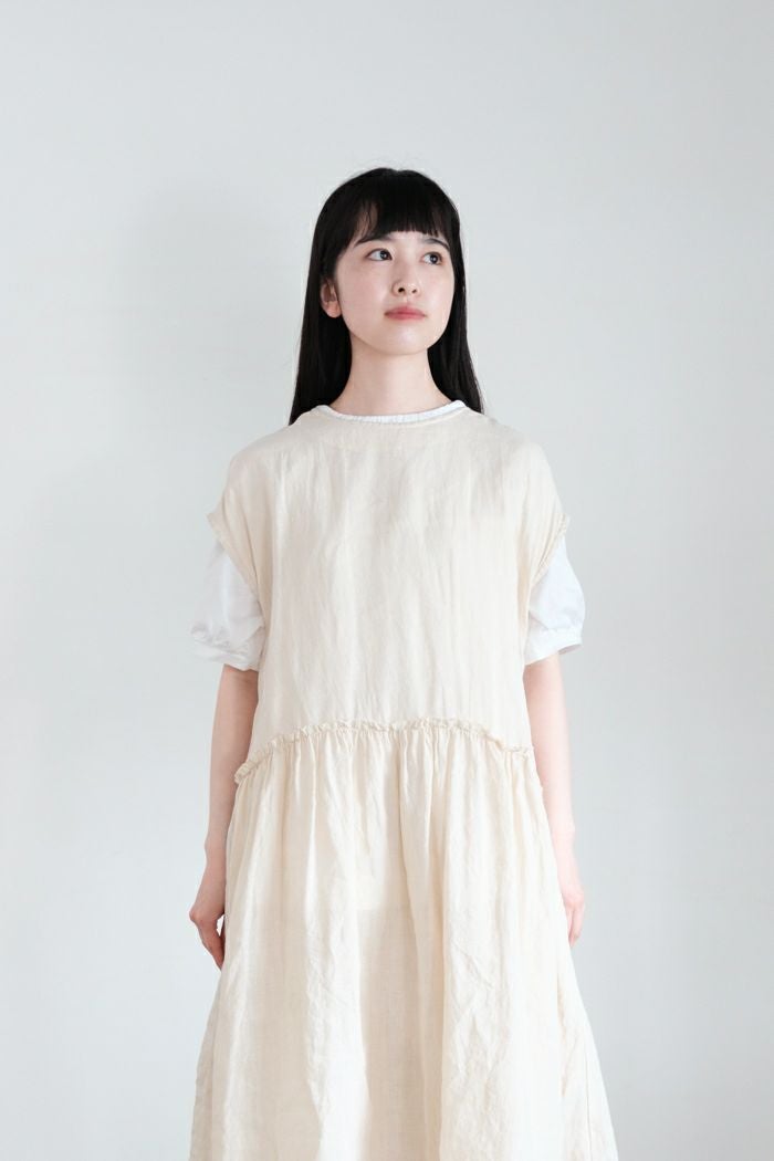 Gauze# ガーゼ アンティークキュリオスノースリーブワンピース(25SS