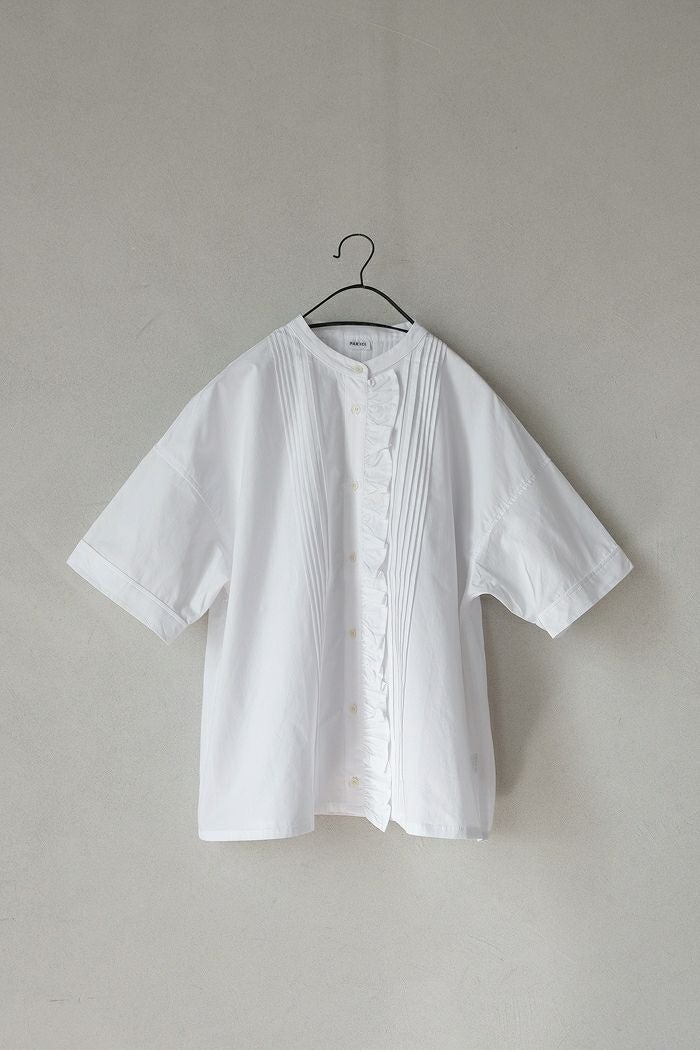 PAR ICI パーリッシィ ギンガムチェック 前立てフリルブラウス(25SS