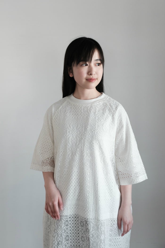 TISSU ティシュ パッチワークレース スリットワンピース(25SS) | T.T.