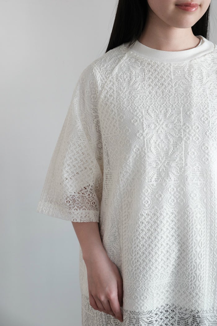 TISSU ティシュ パッチワークレース スリットワンピース(25SS) | T.T.