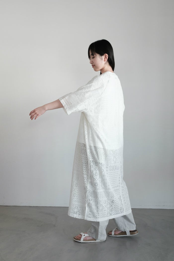 TISSU ティシュ パッチワークレース スリットワンピース(25SS) | T.T.