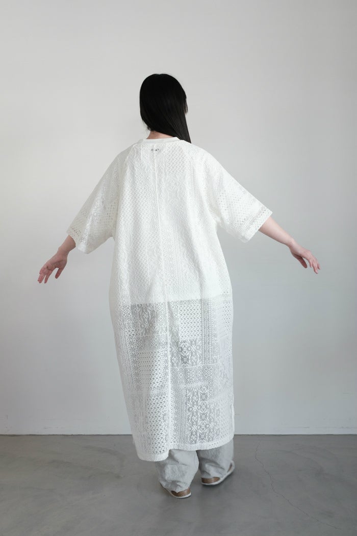 TISSU ティシュ パッチワークレース スリットワンピース(25SS) | T.T.