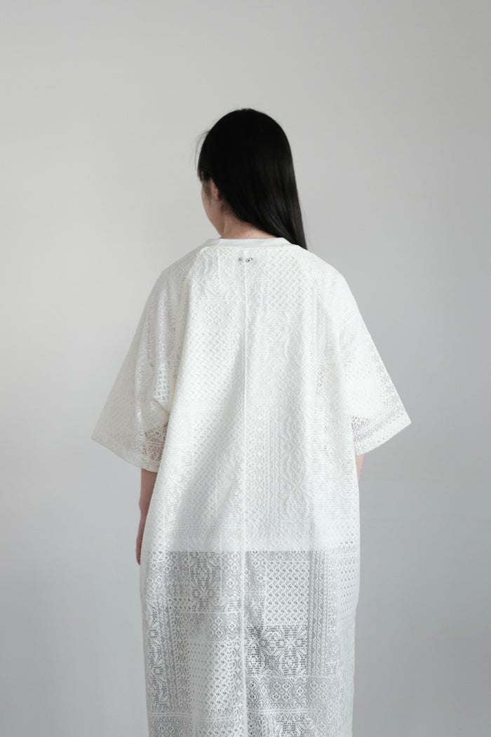 tissu ティシュ パッチワーク レース スリット ワンピース tissu ティシュ パッチワーク レース スリット ワンピース ts250ct082