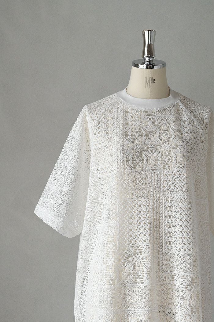 TISSU ティシュ パッチワークレース スリットワンピース(25SS) | T.T.