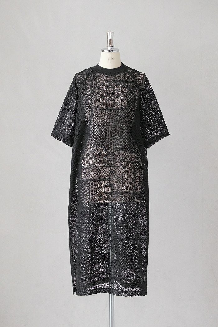 TISSU ティシュ パッチワークレース スリットワンピース(25SS) | T.T.