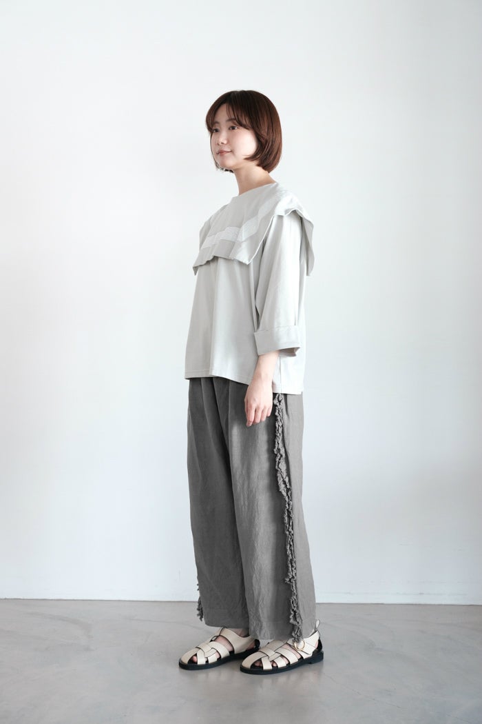 Gauze# ガーゼ リネンヴィスコースヴィヴィアンパンツ(26SS) | T.T. GARRET