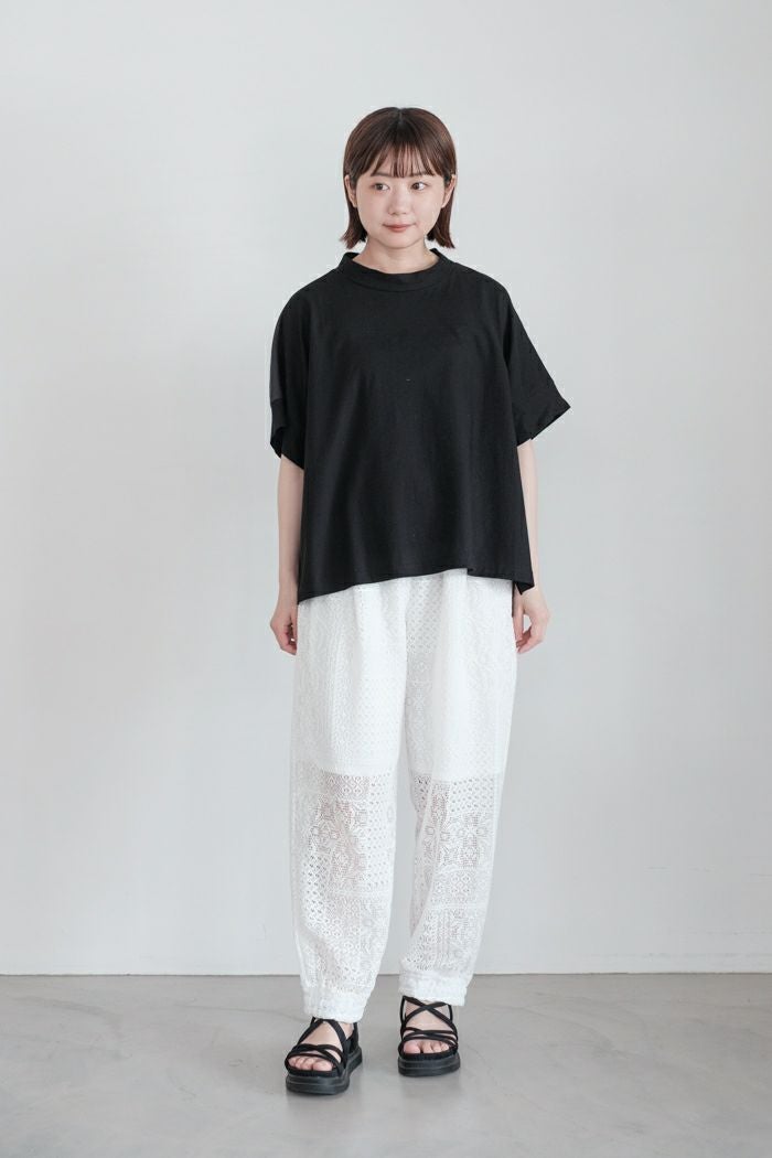 TISSU ティシュ パッチワークレースジョガーパンツ(25SS) | T.T. GARRET
