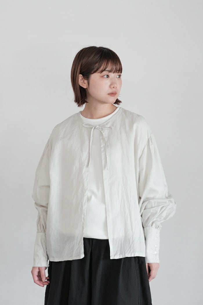 Gauze# ガーゼ キュリオス２WAYブラウス(25AW) Gauze# ガーゼ キュリオス2WAYブラウス(25AW) | T.T. GARRET