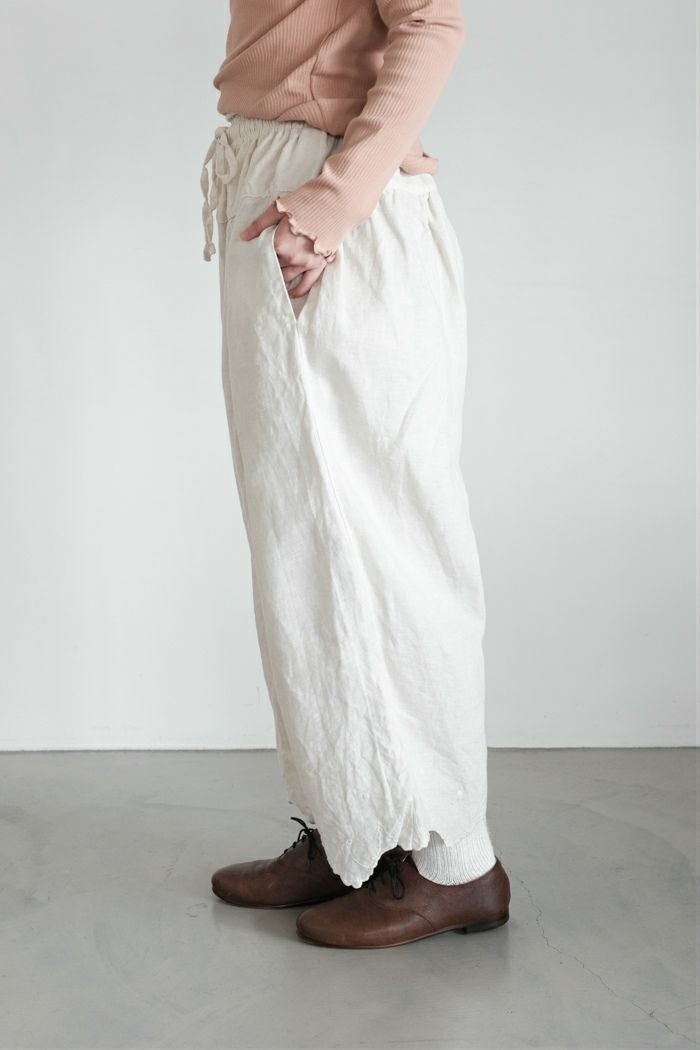 Gauze# ガーゼ アンティークスカラップドレースワイドパンツ(25AW