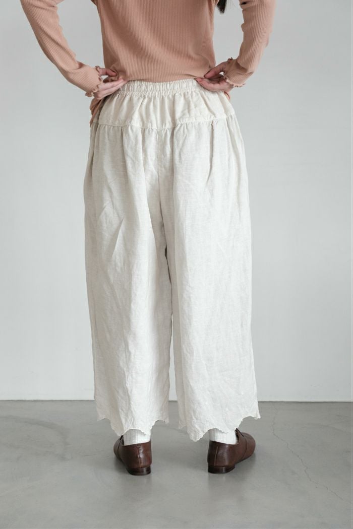 Gauze# ガーゼ アンティークスカラップドレースワイドパンツ(25AW